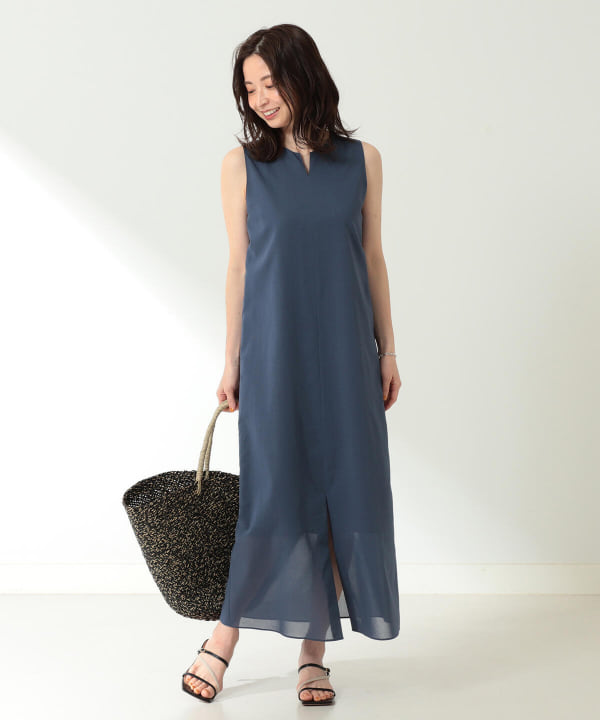 Demi Luxe Beams デミルクス ビームス アウトレット Demi Luxe Beams コットンボイル ストレートワンピース ワンピース ワンピース 通販 Beams
