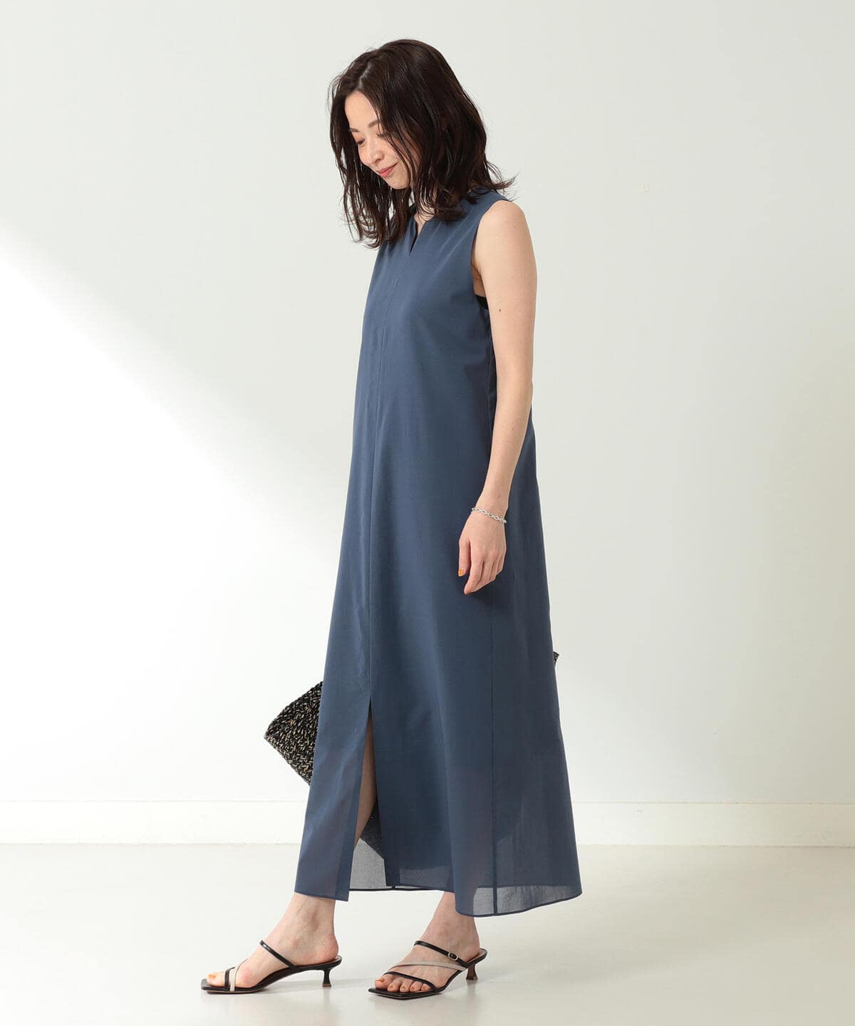 Demi Luxe Beams デミルクス ビームス アウトレット Demi Luxe Beams コットンボイル ストレートワンピース ワンピース ワンピース 通販 Beams