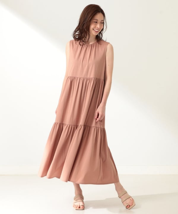 Demi Luxe Beams デミルクス ビームス アウトレット Demi Luxe Beams ティアード ノースリーブワンピース ワンピース ワンピース 通販 Beams