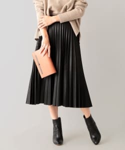 Demi-Luxe BEAMS / 合皮プリーツスカート