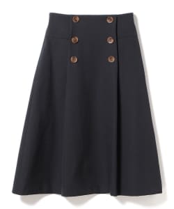 Demi-Luxe BEAMS / フロントボタンタックAラインスカート