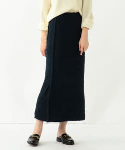 Demi-Luxe BEAMS / カールヤーン ニットスカート