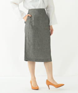 Demi-Luxe BEAMS / ピンドット セミタイトスカート