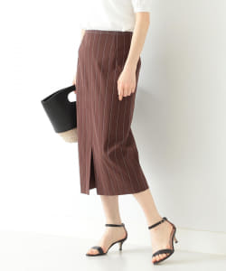 Demi-Luxe BEAMS / ストライプ コットン タイトスカート