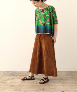 the khaki / Wax Print Blouse②
