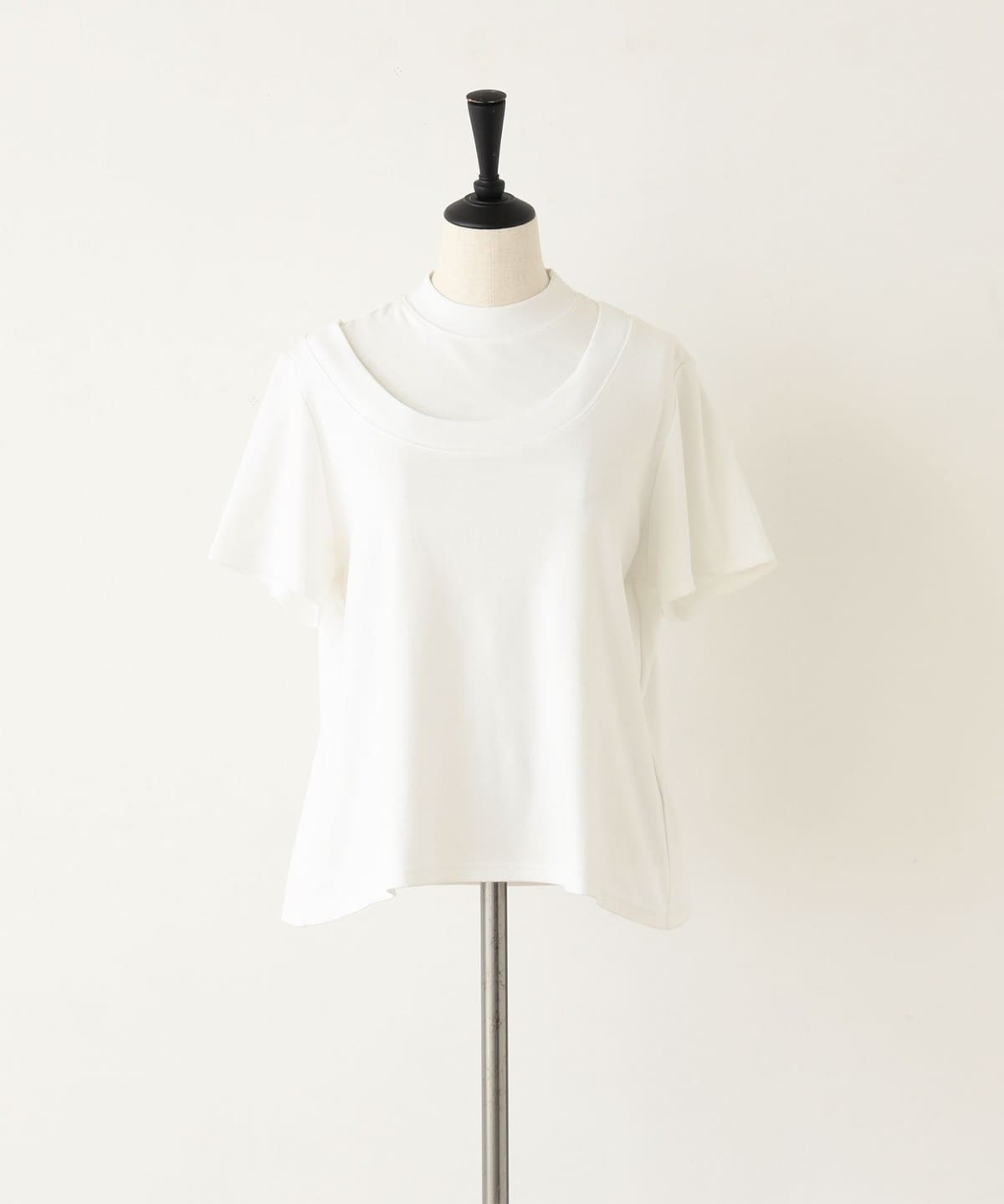 WARM METAL / ダブルネック コットン Tシャツ Tシャツ・カットソー WOMEN WHITE(01) ONE SIZE WARM METAL / ダブルネック コットン Tシャツ Tシャツ・カットソー WOMEN WHITE(01) ONE SIZE