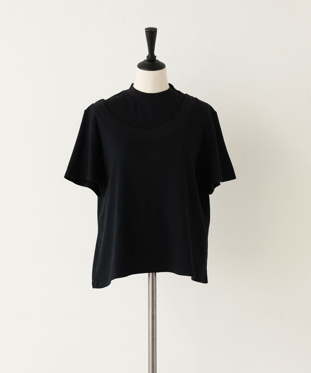 WARM METAL / ダブルネック コットン Tシャツ Tシャツ・カットソー WOMEN BLACK(99) ONE SIZE WARM METAL / ダブルネック コットン Tシャツ Tシャツ・カットソー WOMEN BLACK(99) ONE SIZE
