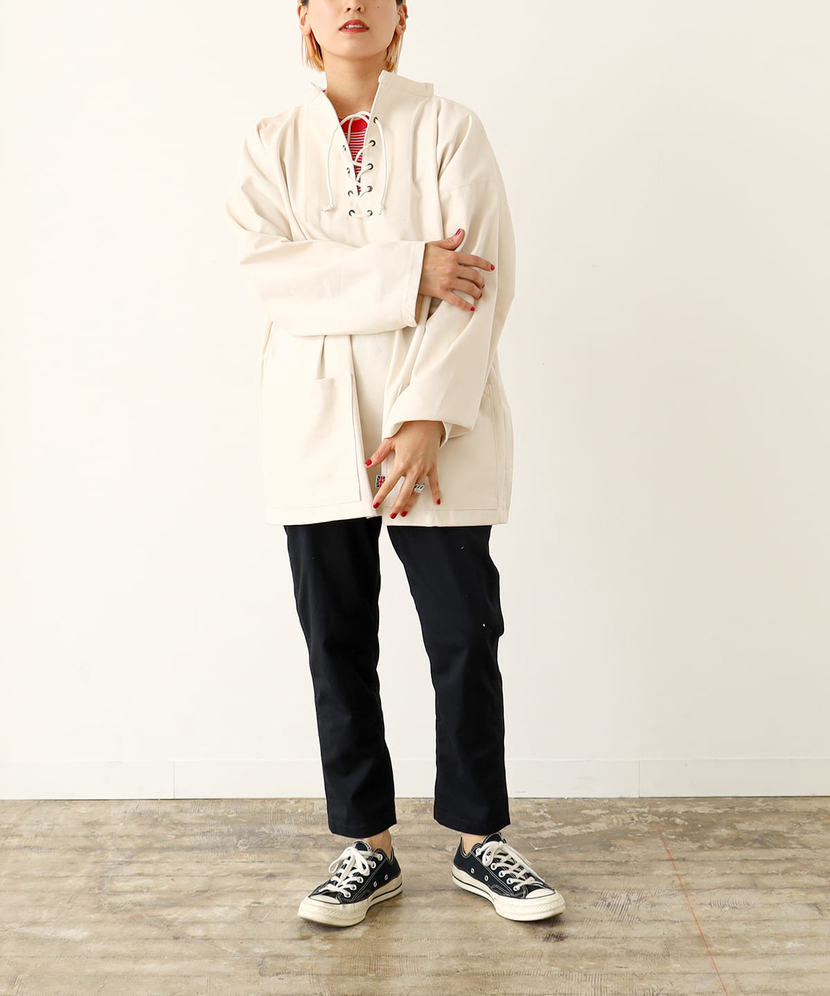 BEAMS Planets BEAMS Planets NEWLYN SMOCKS / Lace-up (shirts