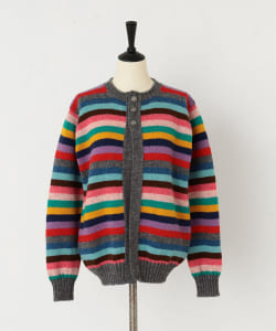 【別注】Jamieson's Knitwear / マルチボーダー カーディガン