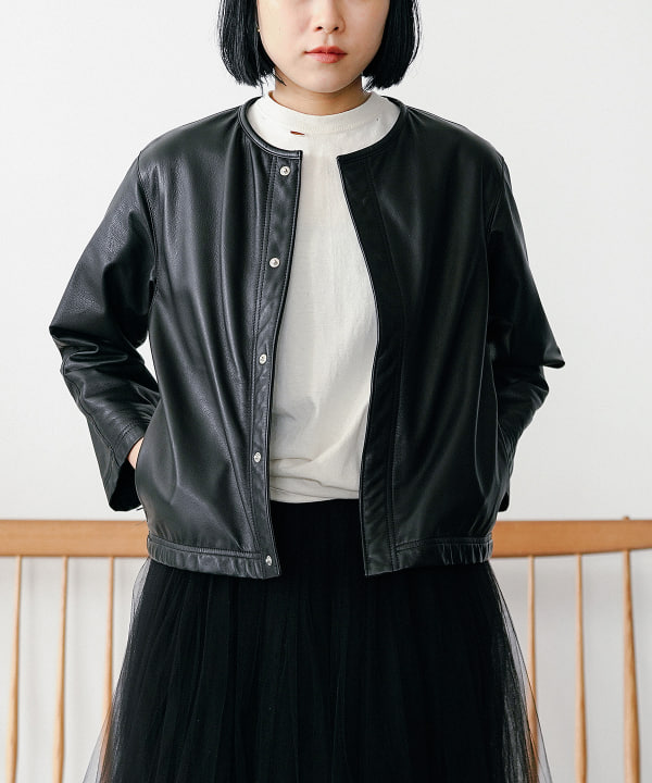 BEAMS Planets（ビームス プラネッツ）HYOGO LEATHER / Washable Leather Jacket（ブルゾン レザー ブルゾン）通販｜BEAMS