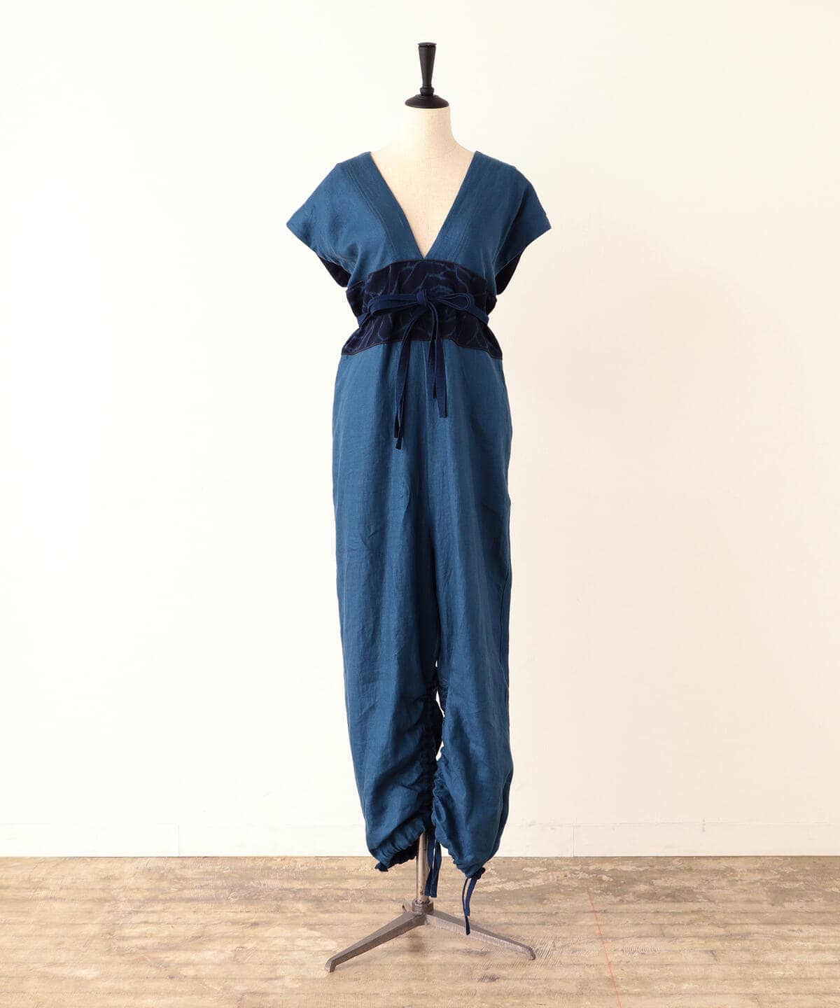 CATHRI カスリ / 『Navy Rose』 Linen Jumpsuit パンツ WOMEN BLUE M CATHRI カスリ / 『Navy Rose』 Linen Jumpsuit パンツ WOMEN BLUE M