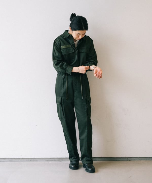 男性に人気！ BEAMS Planets（ビームス プラネッツ）the khaki / ポルトガル軍 サロペット・オーバーオール・オールインワン