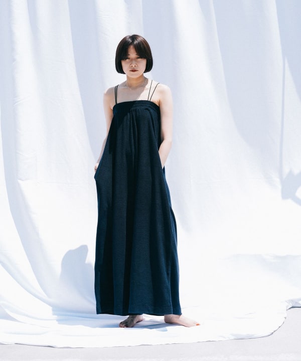 ベ*ィ様 【BEAMS BO】ネイビー ジャンプスーツ ミニタリー　オールインワ ライトな着心地！今すぐ使える大人のオールインワン！｜ビームス