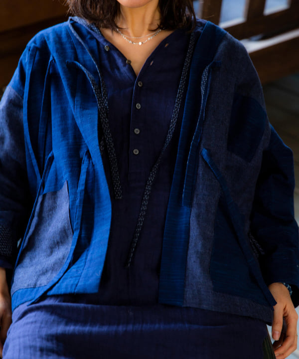 美品　BEAMS Planets CATHRI linenHAORI 羽織 美品 BEAMS Planets CATHRI linenHAORI 羽織 レディース