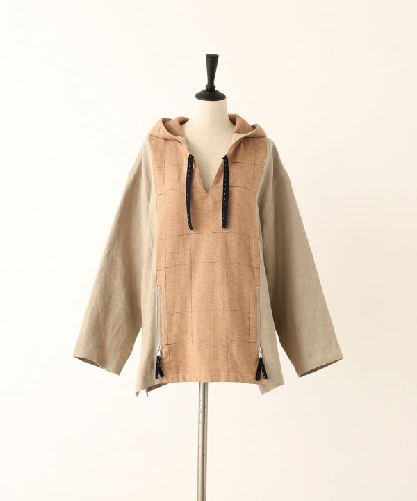 BEAMS Planets BEAMS Planets CATHRI Plaid Mexican Hoodie (blouson 