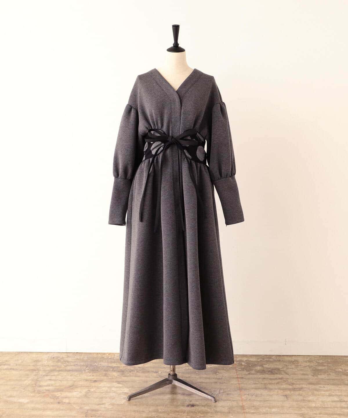 CATHRI カスリ / ECOPET(R) KINT Dot Dress Coat コート WOMEN CHARCOAL. G S CATHRI カスリ / ECOPET(R) KINT Dot Dress Coat コート WOMEN CHARCOAL. G S