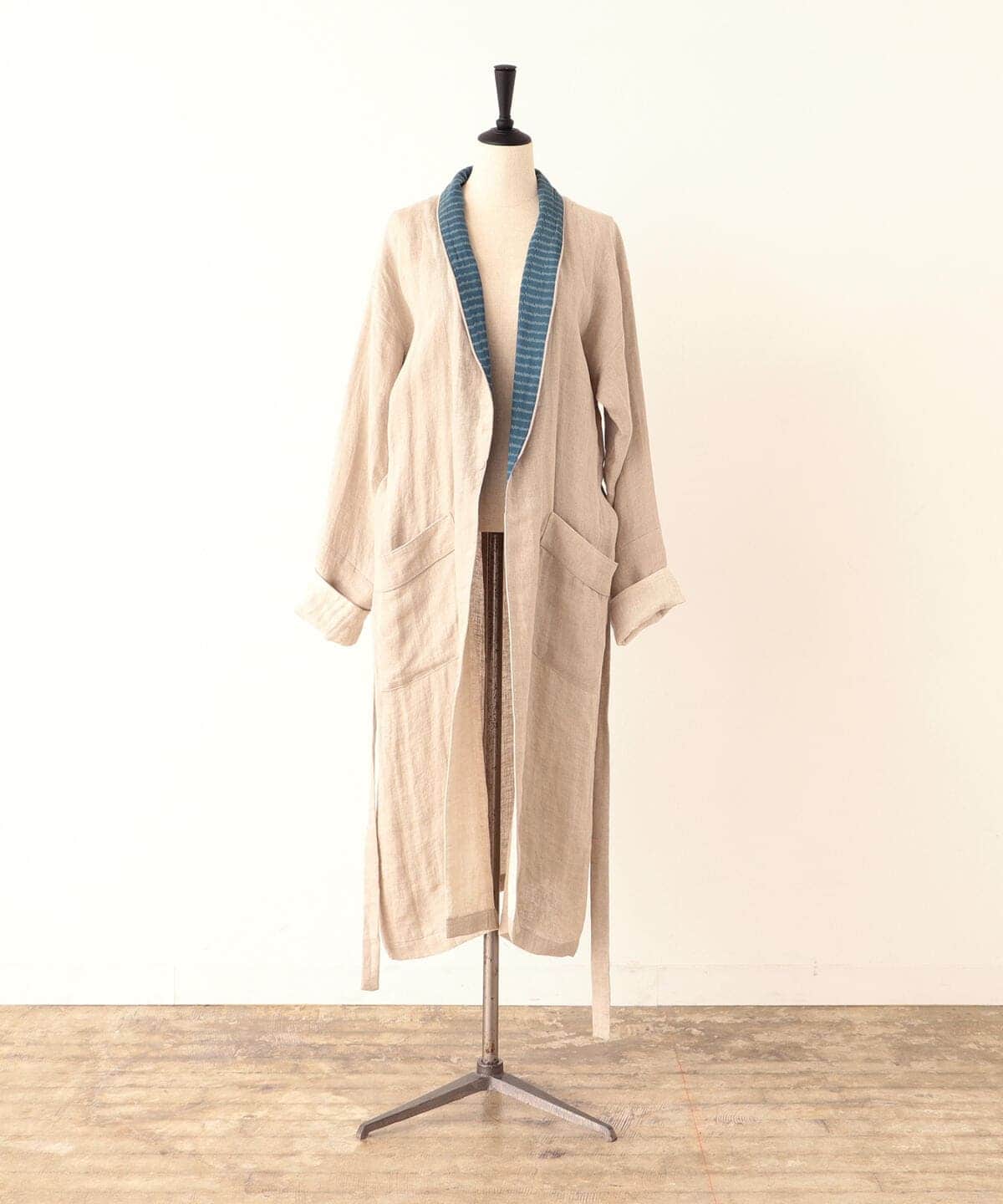 CATHRI カスリ / 『Green Chambray』 Linen Gown コート WOMEN NATURAL L CATHRI カスリ / 『Green Chambray』 Linen Gown コート WOMEN NATURAL L