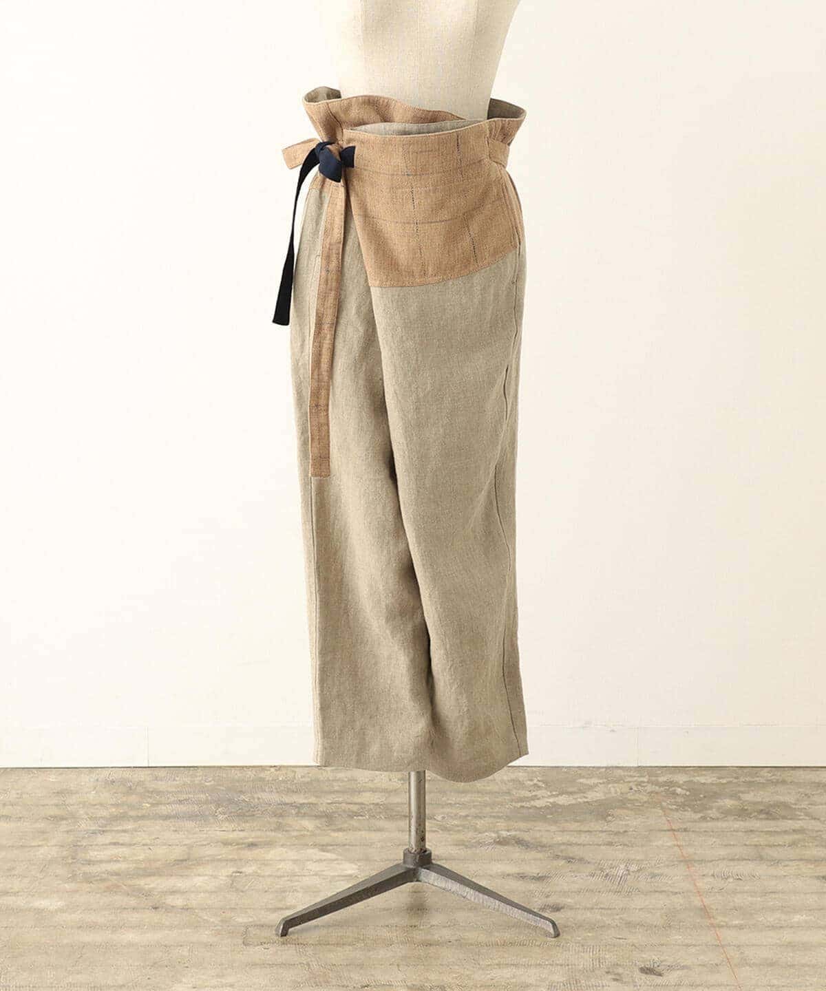 CATHRI カスリ / Plaid Wrapped Pants パンツ MEN Natural M CATHRI カスリ / Plaid Wrapped Pants パンツ MEN Natural M