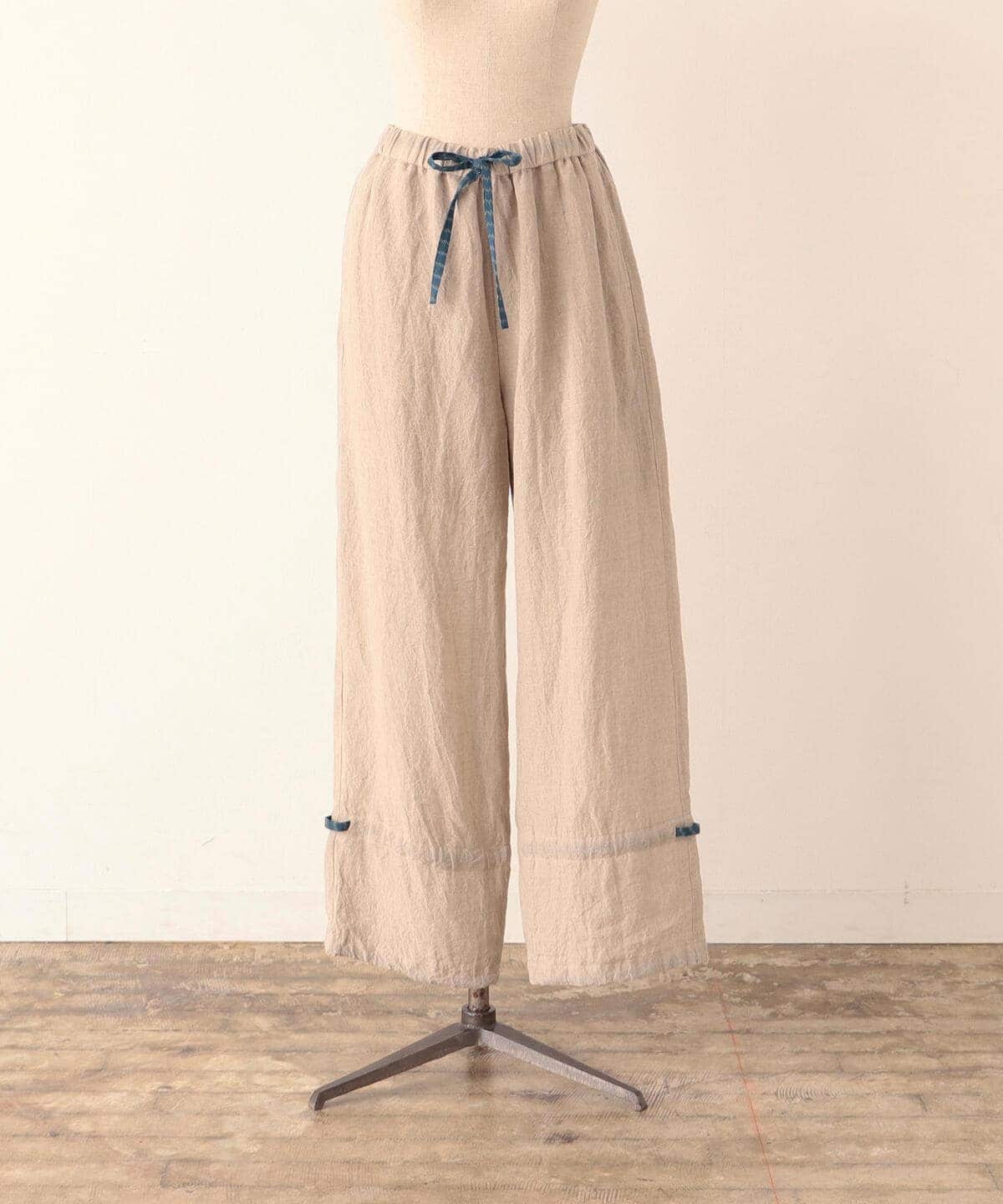 CATHRI カスリ / 『Green Chambray』 Linen Easy Pants パンツ WOMEN NATURAL M CATHRI カスリ / 『Green Chambray』 Linen Easy Pants パンツ WOMEN NATURAL M