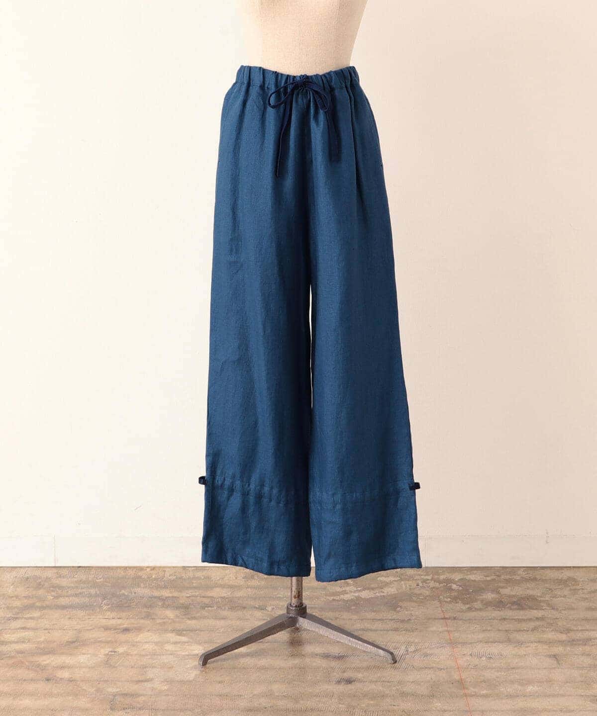 CATHRI カスリ / 『Navy Rose』 Linen Easy Pants パンツ WOMEN BLUE XS CATHRI カスリ / 『Navy Rose』 Linen Easy Pants パンツ WOMEN BLUE XS