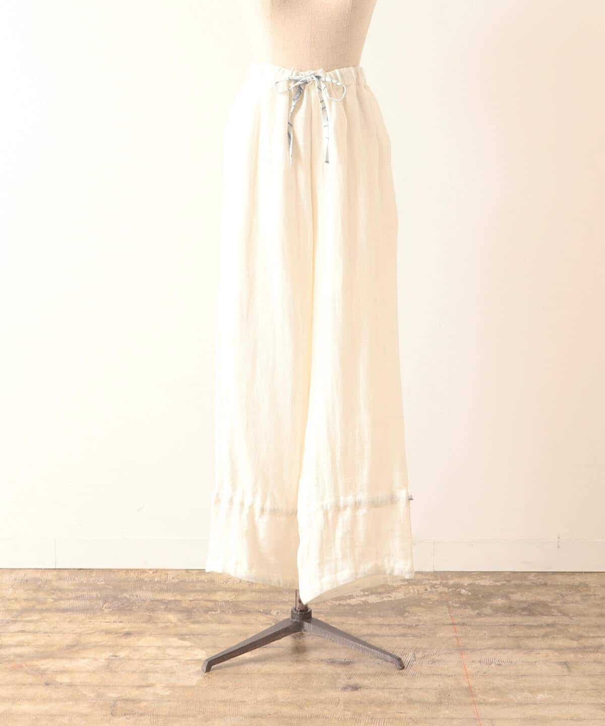 CATHRI カスリ / White Linen Easy Pants パンツ WOMEN OFF WHT S CATHRI カスリ / White Linen Easy Pants パンツ WOMEN OFF WHT S