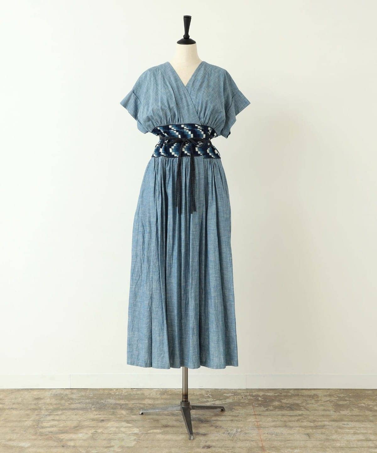 CATHRI カスリ / 『Nami』Half Sleeve Chambray Dress ワンピース WOMEN LT. BLUE M CATHRI カスリ / 『Nami』Half Sleeve Chambray Dress ワンピース WOMEN LT. BLUE M