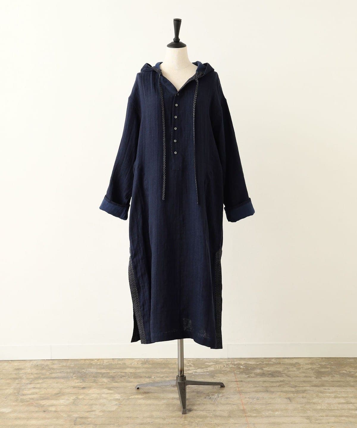 CATHRI カスリ / Gauze Hoodie New トップス WOMEN NAVY M CATHRI カスリ / Gauze Hoodie New トップス WOMEN NAVY M