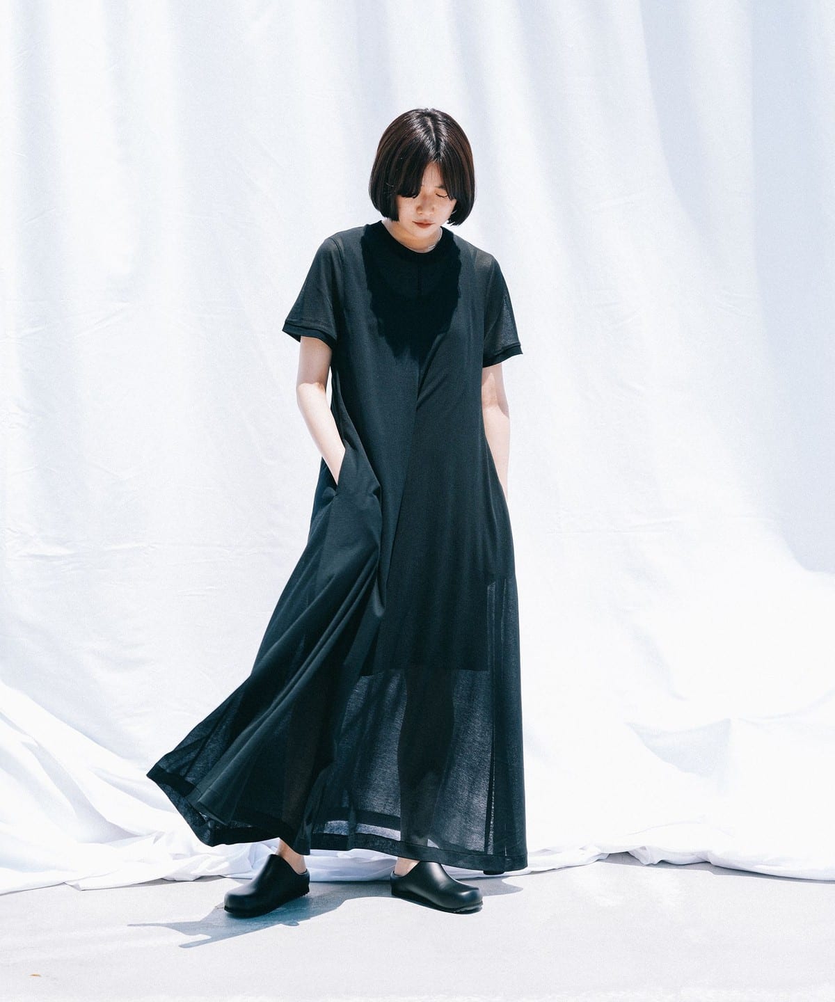 直営店に限定 BEAMS Planets（ビームス プラネッツ）THE BASIC / シアー ワンピース