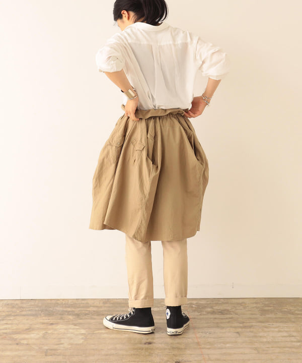 【the khaki】メッシュデザイン　イージースカート【BEAMS】 the khaki】メッシュデザイン イージースカート【BEAMS】 the