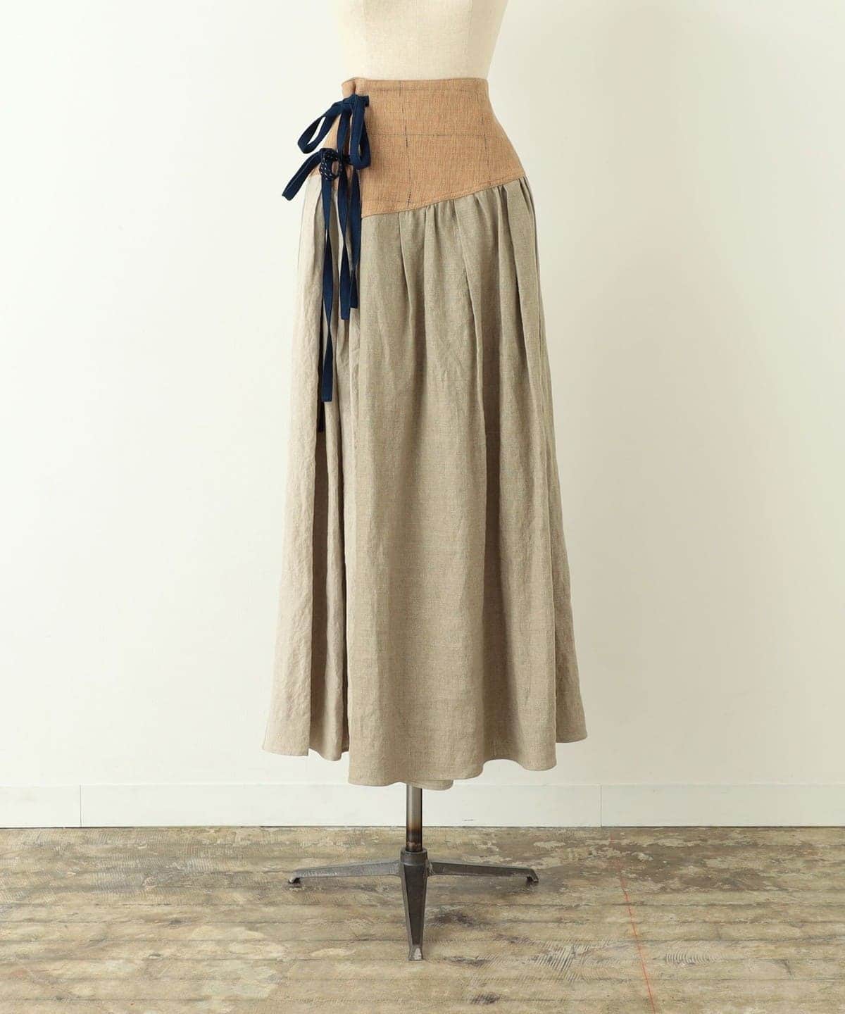 CATHRI カスリ / Slub Check Skirt スカート WOMEN NATURAL M CATHRI カスリ / Slub Check Skirt スカート WOMEN NATURAL M