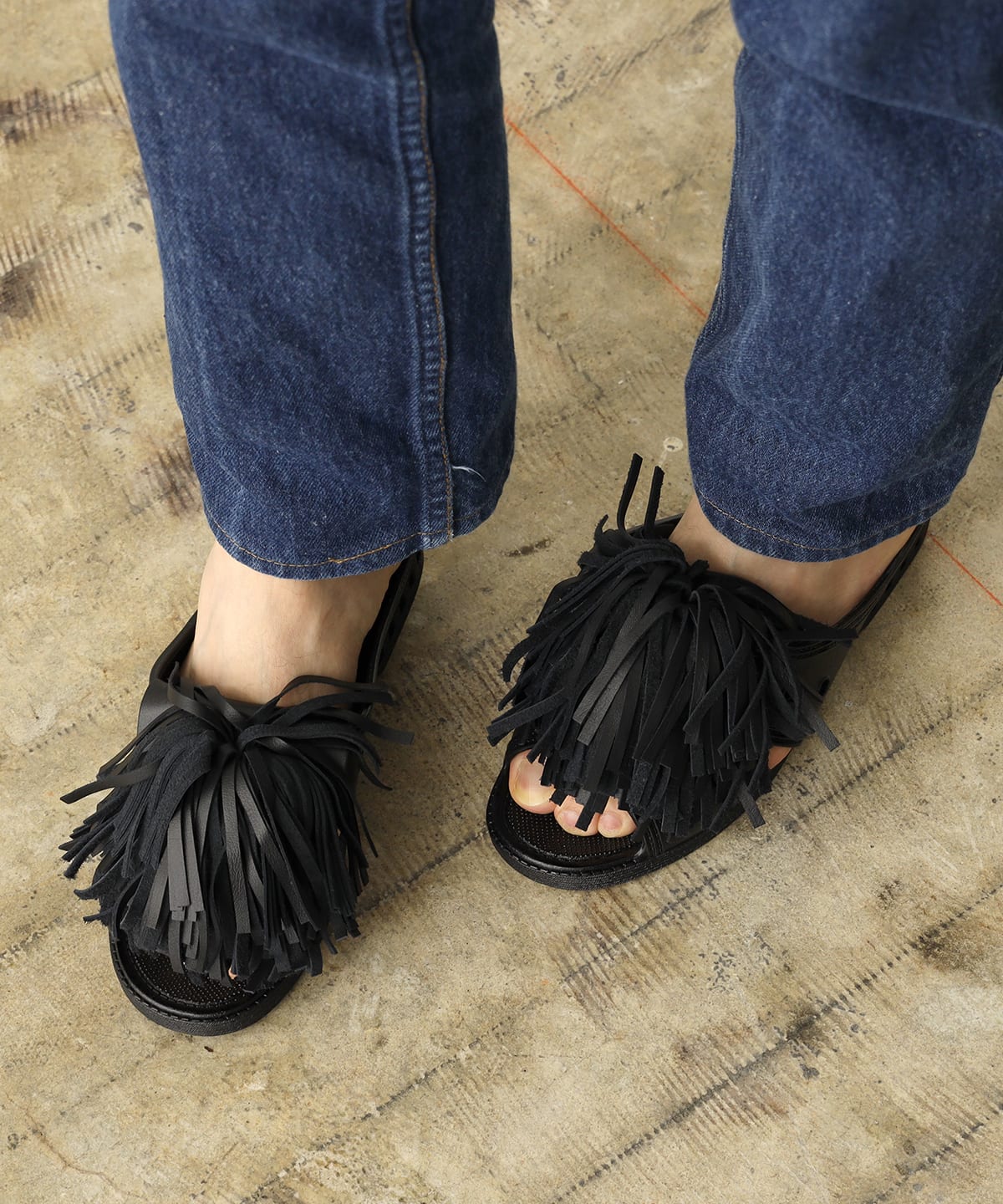 Beams Planets ビームス プラネッツ Bench Bensan D Fringe ベンサン レザー フリンジ サンダル Be Sa シューズ サンダル 通販 Beams