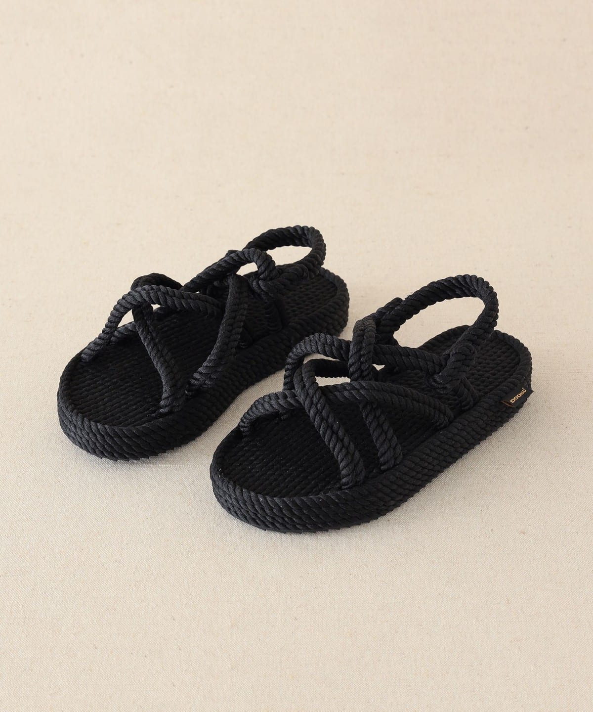 BOHONOMAD ボホノマド / 『BODRUM PLATFORM』 ビーガンロープ サンダル シューズ WOMEN BLACK 39(約25~25.5cm) BOHONOMAD ボホノマド / 『BODRUM PLATFORM』 ビーガンロープ サンダル シューズ WOMEN BLACK 39(約25~25.5cm)