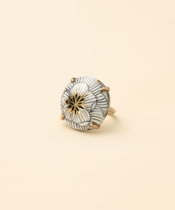 HIZEN jewelry / 鍋島焼 ラウンド モチーフ リング