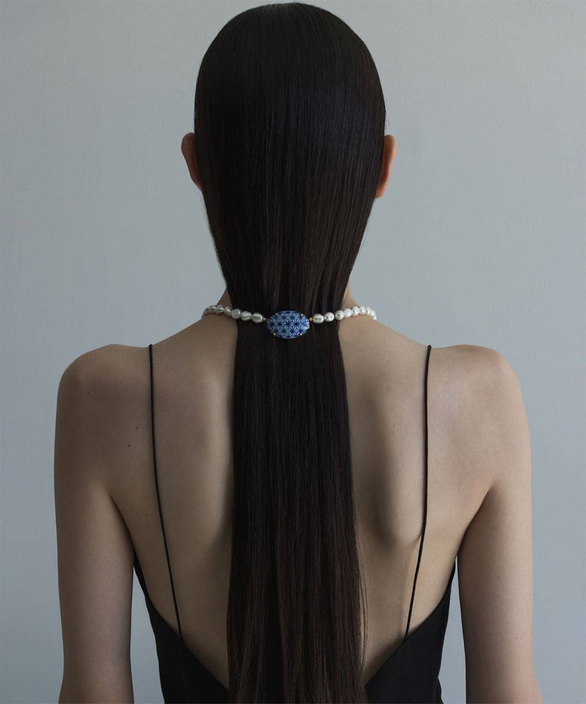 HIZEN jewelry ヒゼンジュエリー / 有田焼 モチーフ × パール ロング ネックレス アクセサリー WOMEN 麻の葉 ONE SIZE HIZEN jewelry ヒゼンジュエリー / 有田焼 モチーフ × パール ロング ネックレス アクセサリー WOMEN 麻の葉 ONE SIZE