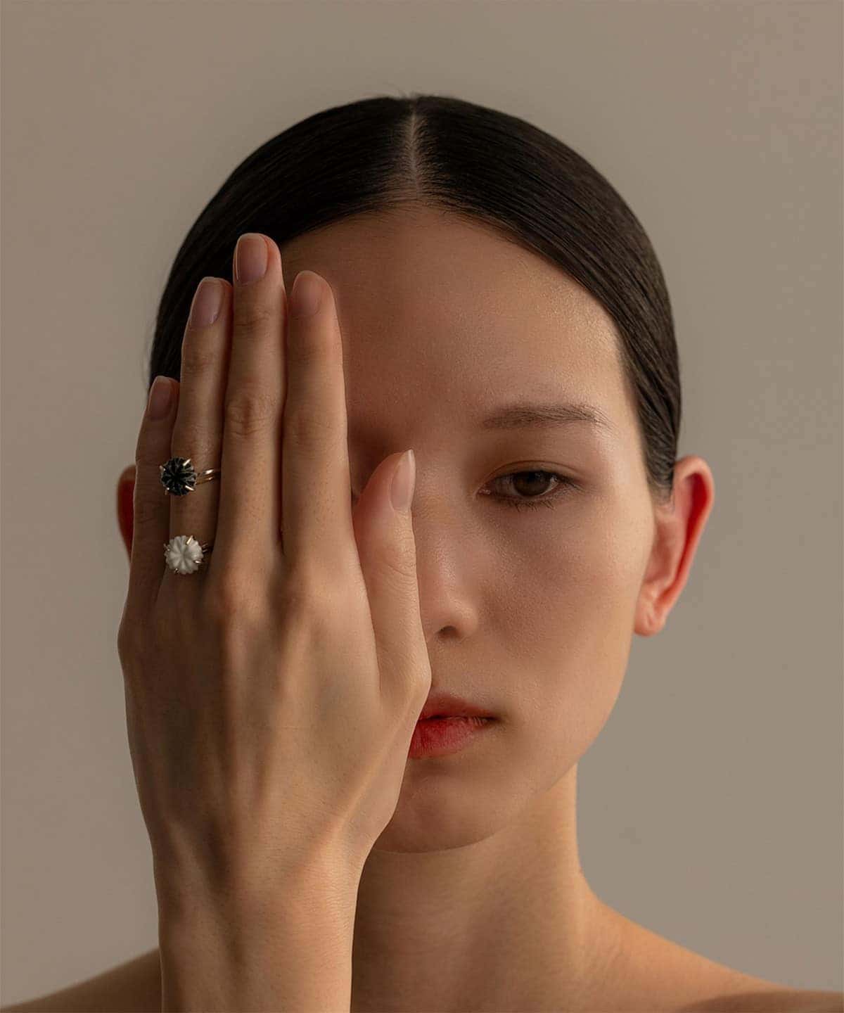 HIZEN jewelry ヒゼンジュエリー / 嬉野吉田焼 ブリリアントカット 2連リング アクセサリー WOMEN WHITE 11 HIZEN jewelry ヒゼンジュエリー / 嬉野吉田焼 ブリリアントカット 2連リング アクセサリー WOMEN WHITE 11