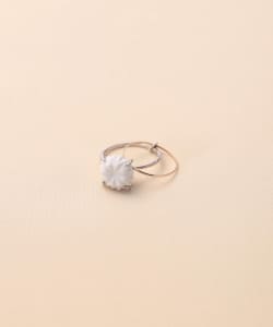 HIZEN jewelry / 嬉野吉田焼 ブリリアントカット 2連リング