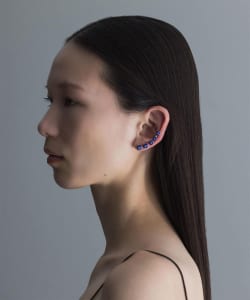 HIZEN jewelry / 嬉野吉田烧 5 排耳钉图案耳环