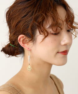 OMBRE CLAIRE / 扇型 ロング ピアス ref1376