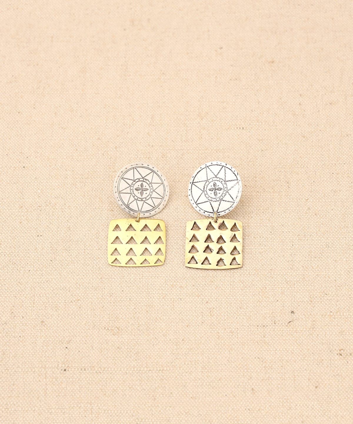 OMBRE CLAIRE オンブルクレール / デザイン ピアス ref1380 アクセサリー WOMEN SILVER×BRONZE ONE SIZE OMBRE CLAIRE オンブルクレール / デザイン ピアス ref1380 アクセサリー WOMEN SILVER×BRONZE ONE SIZE