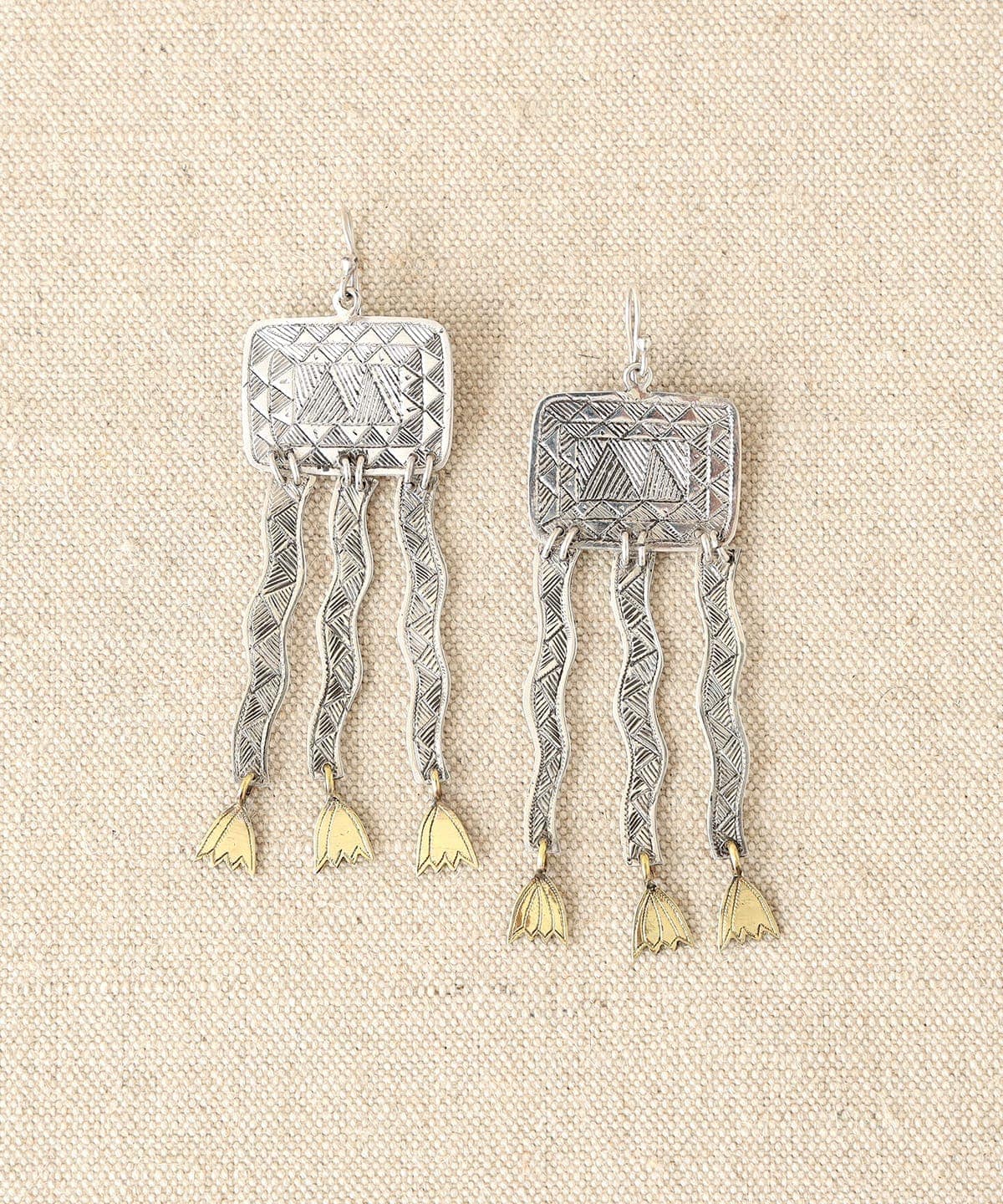 OMBRE CLAIRE オンブルクレール / デザイン ロング ピアス ref1424 アクセサリー WOMEN SILVER×BRONZE ONE SIZE OMBRE CLAIRE オンブルクレール / デザイン ロング ピアス ref1424 アクセサリー WOMEN SILVER×BRONZE ONE SIZE
