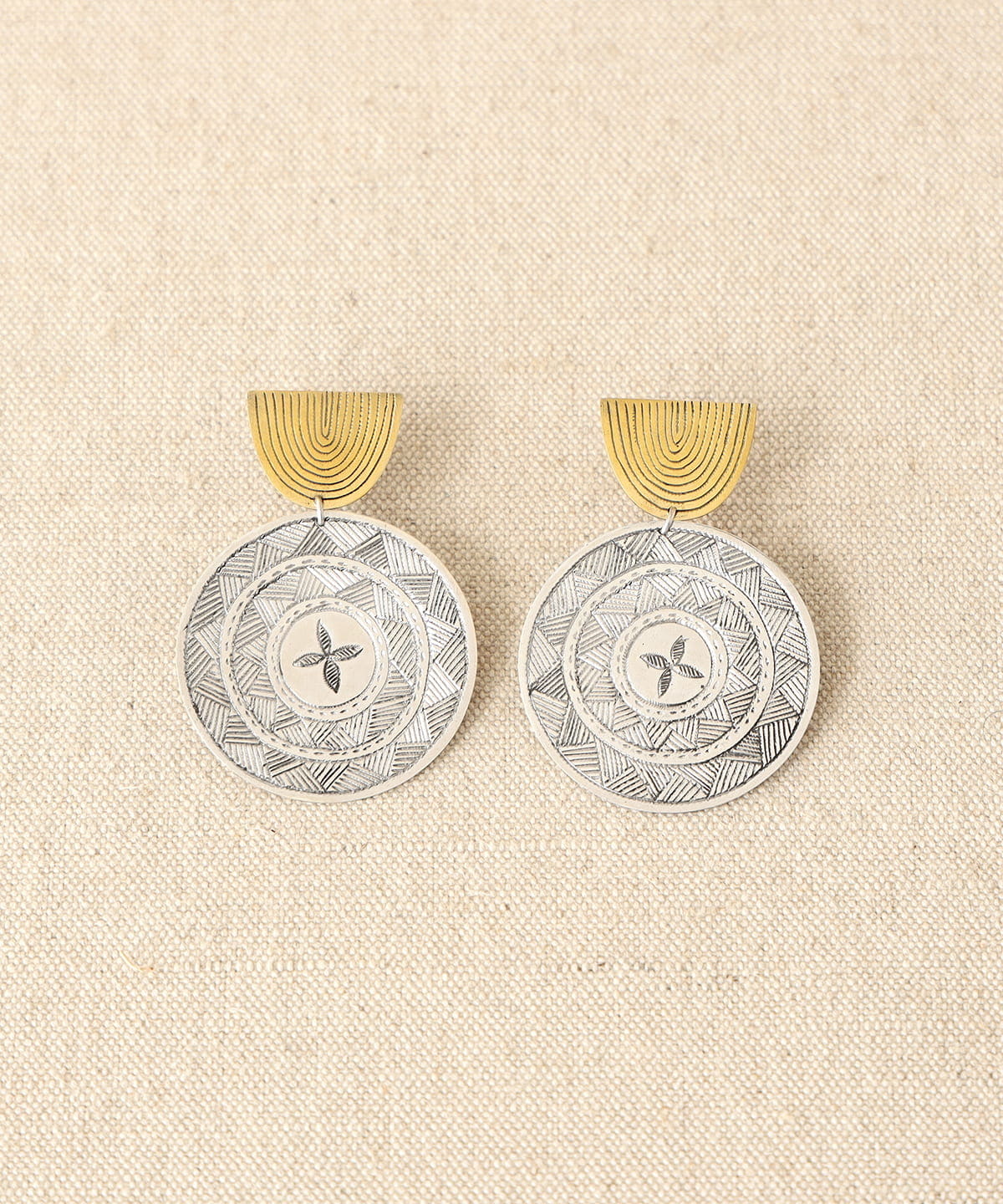 OMBRE CLAIRE オンブルクレール / デザイン ピアス ref1425 アクセサリー WOMEN SILVER×BRONZE ONE SIZE OMBRE CLAIRE オンブルクレール / デザイン ピアス ref1425 アクセサリー WOMEN SILVER×BRONZE ONE SIZE