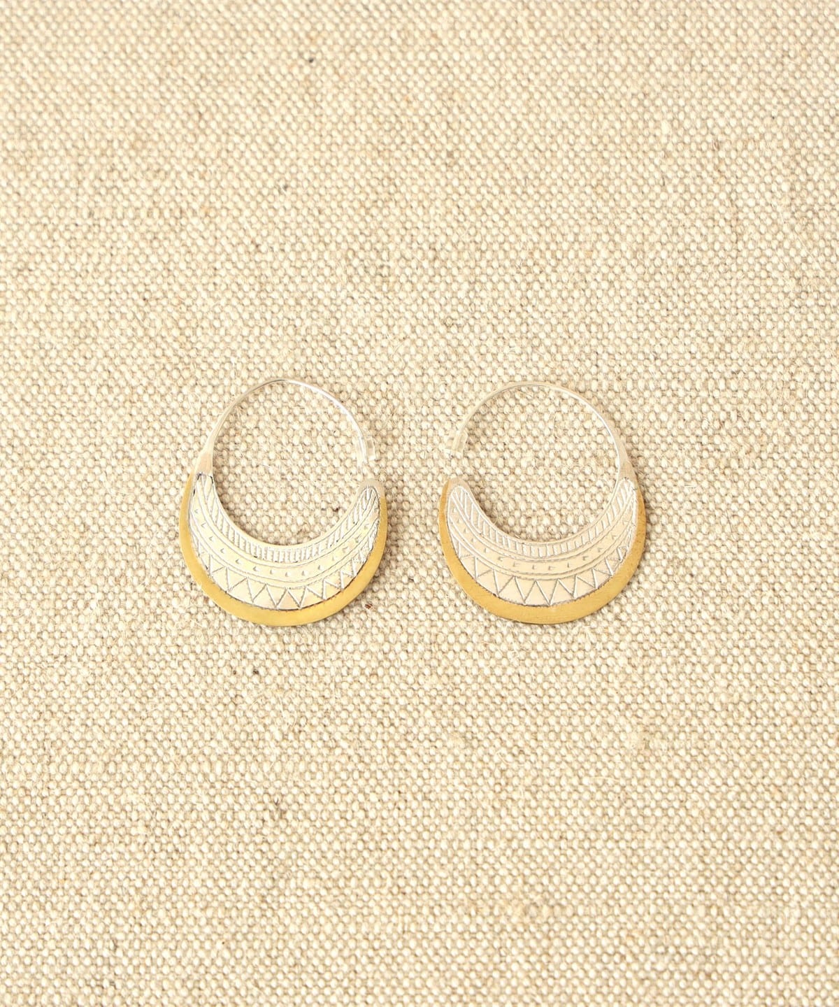 OMBRE CLAIRE オンブルクレール / フープ ピアス ref900 アクセサリー WOMEN BRONZE×SILVER ONE SIZE OMBRE CLAIRE オンブルクレール / フープ ピアス ref900 アクセサリー WOMEN BRONZE×SILVER ONE SIZE