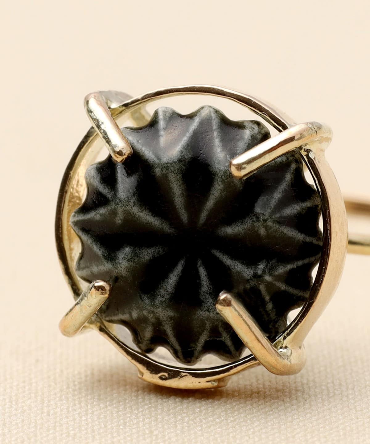 HIZEN jewelry ヒゼンジュエリー / 11号 嬉野吉田焼 セラミック ブリリアントカット リング アクセサリー WOMEN BLACK(ツヤ) 11号 HIZEN jewelry ヒゼンジュエリー / 11号 嬉野吉田焼 セラミック ブリリアントカット リング アクセサリー WOMEN BLACK(ツヤ) 11号