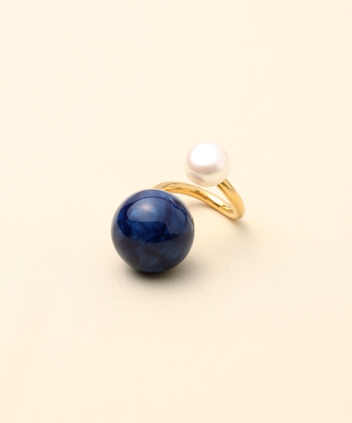 HIZEN jewelry ヒゼンジュエリー / 有田焼 モチーフ × パール リング アクセサリー WOMEN 丸濃 13号 HIZEN jewelry ヒゼンジュエリー / 有田焼 モチーフ × パール リング アクセサリー WOMEN 丸濃 13号