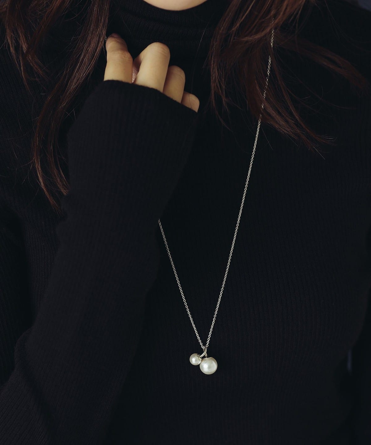 【受注生産商品】MASATO INOUE マサト イノウエ / クリスタルパール ネックレス PT-SWPR12/8CH アクセサリー WOMEN Wnite ONE SIZE