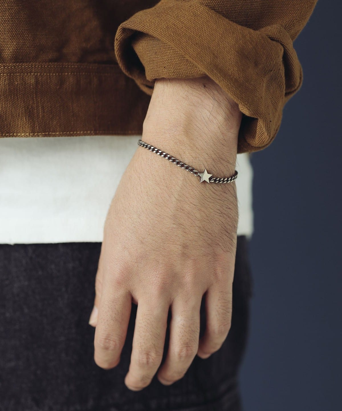 【受注生産商品】MASATO INOUE マサト イノウエ / スターモチーフ シルバー ブレスレット BR-STR-CB3.5 アクセサリー MEN SILVER S（16cm）