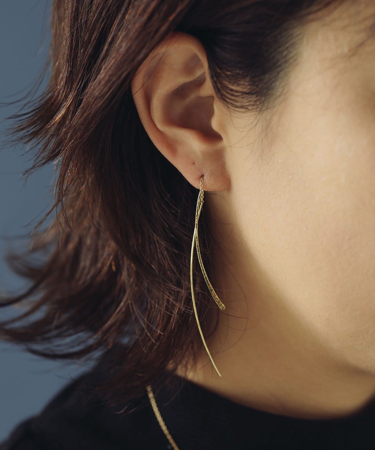 【受注生産商品】MASATO INOUE マサト イノウエ / プレート ワイヤーピアス PC-FLCT21C G アクセサリー WOMEN GOLD ONE SIZE