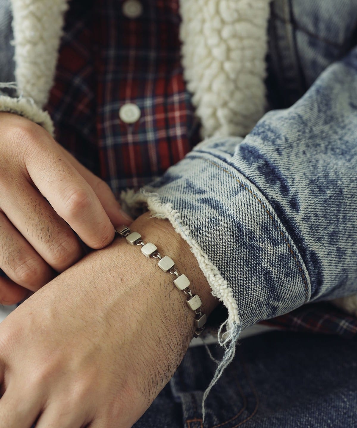 【受注生産商品】MASATO INOUE マサト イノウエ スクエア モチーフ ブレスレット BR-SQ-025 アクセサリー WOMEN SILVER ONE SIZE 【受注生産商品】MASATO INOUE マサト イノウエ スクエア モチーフ ブレスレット BR-SQ-025 アクセサリー WOMEN SILVER ONE SIZE