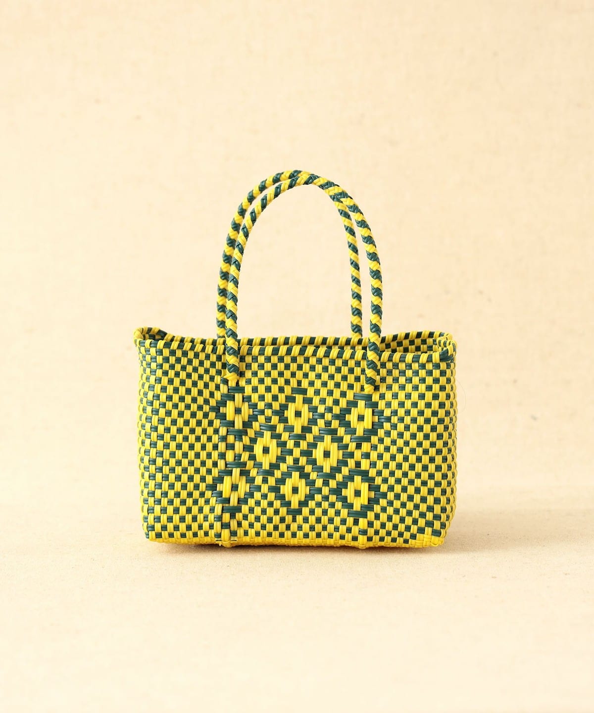 Diminutivo ディミヌティーボ / 『TSUKIJI』 メルカドバッグ Mini バッグ WOMEN Yellow×D. Green ONE SIZE Diminutivo ディミヌティーボ / 『TSUKIJI』 メルカドバッグ Mini バッグ WOMEN Yellow×D. Green ONE SIZE