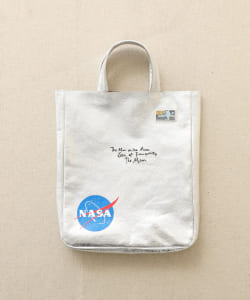 ▲【受注生産商品】COXCOMB × BEAMS Planets / 別注『NASA』 レザー トート バッグ